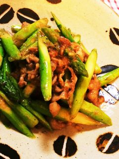 豚肉とアスパラの味噌炒め-レシピのメイン写真