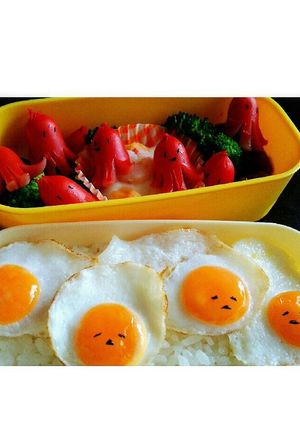 ぐでたまタコ大量発生☆簡単手抜きキャラ弁-レシピのメイン写真