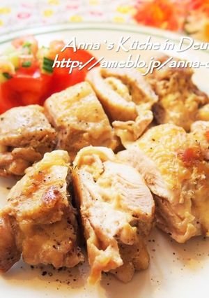 簡単♡カフェ風♡チキンのチーズはさみ焼き-レシピのメイン写真