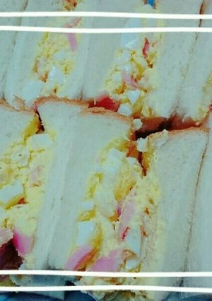 優しい味のたまごハムサンド-レシピのメイン写真