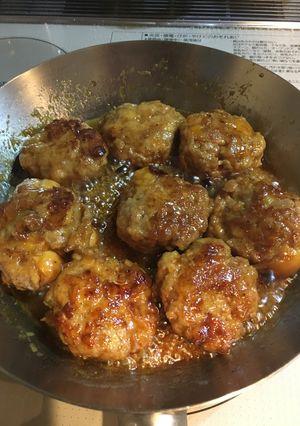 お麩入り和風照り焼きハンバーグ-レシピのメイン写真