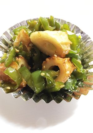お弁当に時短！ピーマンとちくわのキンピラ-レシピのメイン写真