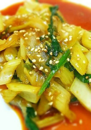 セロリとニラと新玉ねぎのピリ辛炒め-レシピのメイン写真