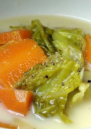 サヴォイキャベツの豆乳スープ-レシピのメイン写真