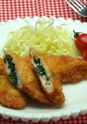 ほうれん草のチキンカツ-レシピのメイン写真