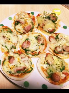 簡単☆餃子の皮でピザ-レシピのメイン写真