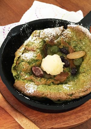 スキレットで抹茶ダッチベイビー-レシピのメイン写真