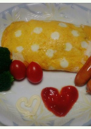 水玉オムライス-レシピのメイン写真