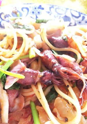 ホタルいかの水戻し時短スパゲッティ-レシピのメイン写真
