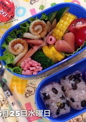 2016年5月25日 カタツムリ弁当-レシピのメイン写真