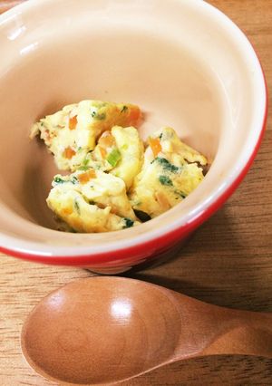 納豆と野菜の卵焼き 離乳食後期〜-レシピのメイン写真