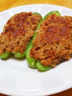お弁当に!マルシンで簡単ピーマンの肉詰め-レシピのメイン写真