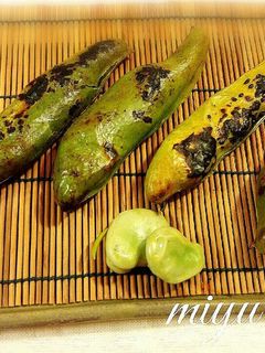 焼きそら豆♪.*・゚ .゚・*.-レシピのメイン写真