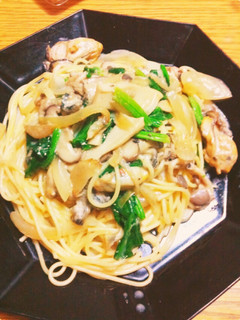 簡単!牡蠣ときのこのコクうまパスタ☆-レシピのメイン写真