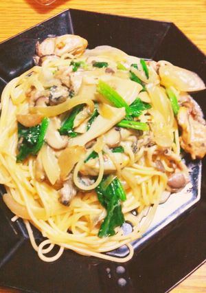 簡単！牡蠣ときのこのコクうまパスタ☆-レシピのメイン写真