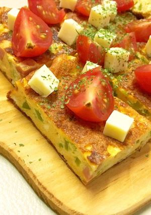 卵焼き器でスパニッシュオムレツ-レシピのメイン写真