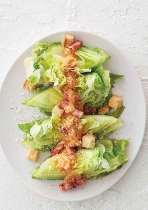 熱々めんたいソースのシーザーサラダ-レシピのメイン写真