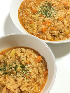 簡単 親子ランチ☆トマトチーズリゾット風-レシピのメイン写真