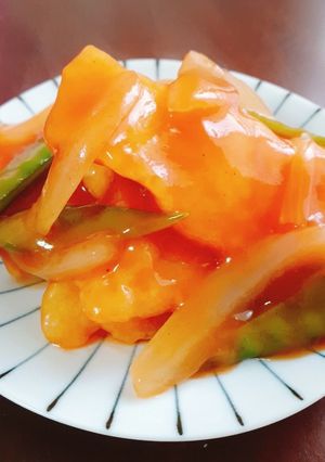 白身魚のケチャップ餡掛け-レシピのメイン写真