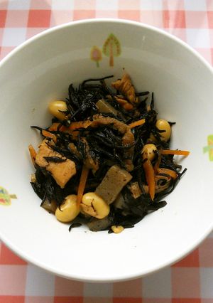 ひじきの炒め煮　給食-レシピのメイン写真