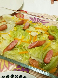 キャベツとウインナーの煮びだし-レシピのメイン写真