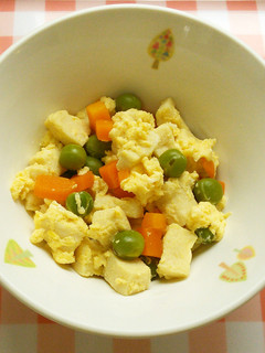 高野豆腐の卵とじ 給食-レシピのメイン写真