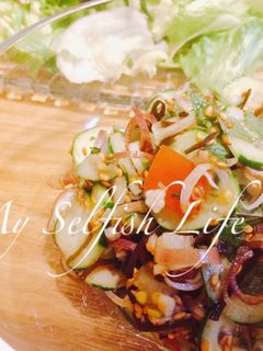 きゅうりとトマトとみょうがの塩昆布和え-レシピのメイン写真