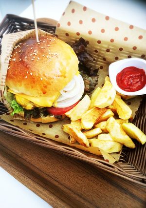 ハンバーガーバンズ♡ランチをカフェ風に♡-レシピのメイン写真