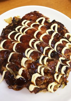 厚揚げでふわふわヘルシーなお好み焼き♡-レシピのメイン写真