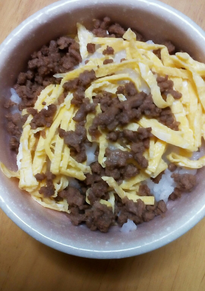 我が家のそぼろと卵の混ぜご飯-レシピのメイン写真