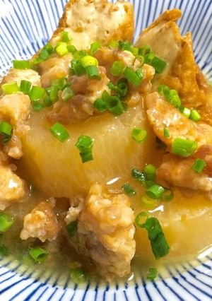 晩御飯に☆大根と厚揚げの鶏そぼろあんかけ-レシピのメイン写真