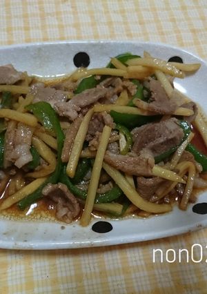豚肉で！チンジャオロース風-レシピのメイン写真
