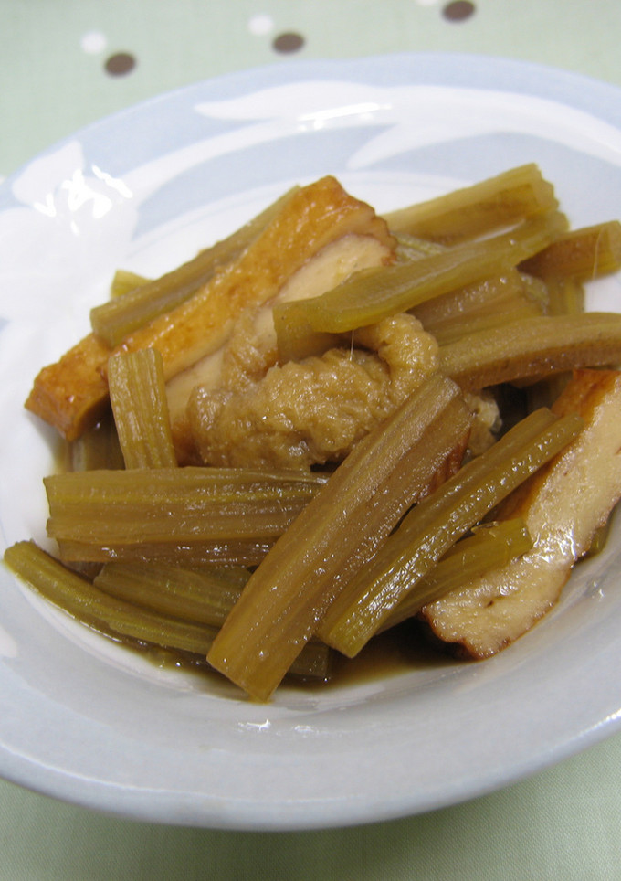 フキと小揚げの煮物-レシピのメイン写真