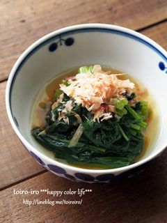 めんつゆで簡単!ほうれんそうのおひたし-レシピのメイン写真