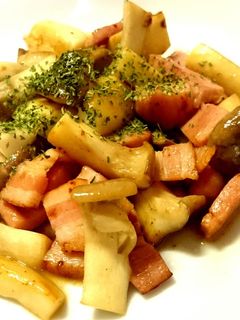 彼つまみ☆エリンギベーコンバター醤油炒め-レシピのメイン写真