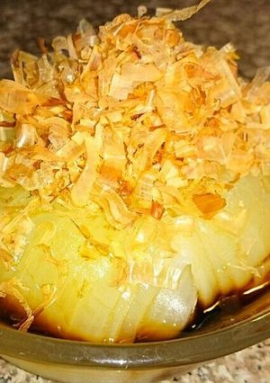 レンジでチンした新玉ねぎのポン酢かけ❗-レシピのメイン写真
