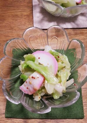ゆでキャベツとかまぼこのサラダ-レシピのメイン写真