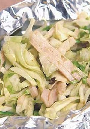 キャベツとハムのホイル焼き-レシピのメイン写真