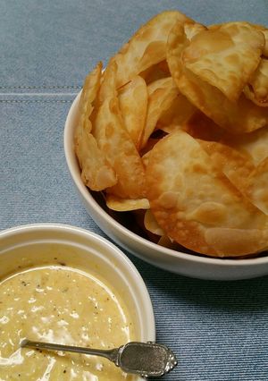 簡単!低予算!大量消費!餃子皮でナチョス-レシピのメイン写真