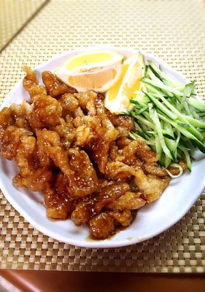 カリカリッ鶏皮の甘ダレ唐揚げ！-レシピのメイン写真