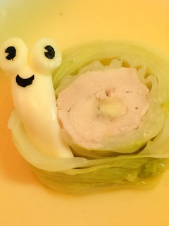 ロールキャベツでカタツムリチーズ☆-レシピのメイン写真