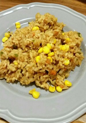 ルクルーゼでカレーピラフ☆炊飯器でもok-レシピのメイン写真