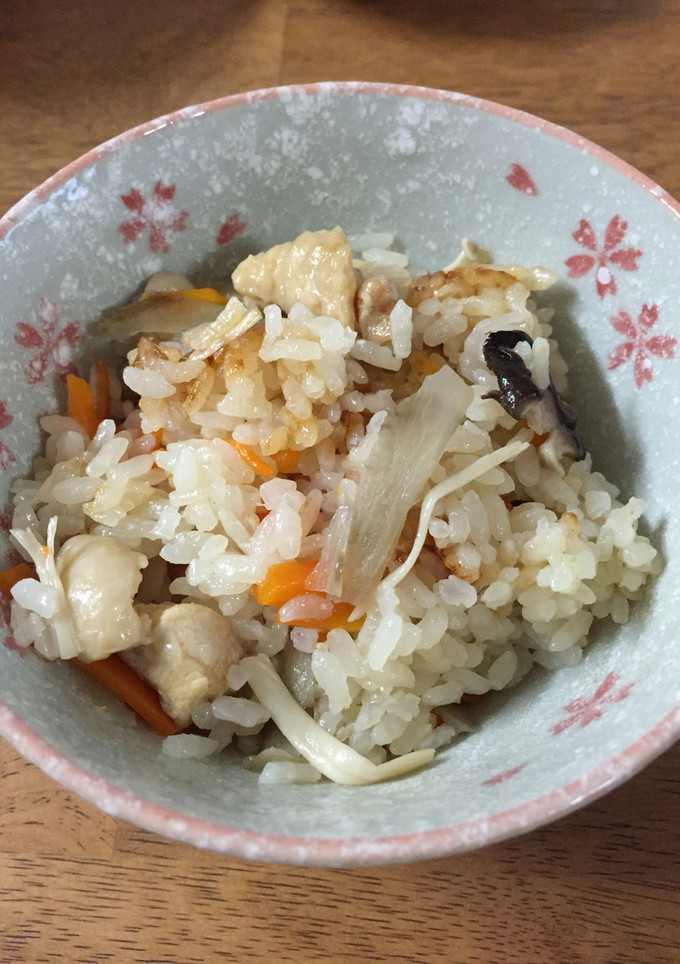 余った鶏皮活用！炊き込みご飯-レシピのメイン写真