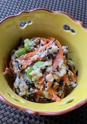 【認知症予防】枝豆とひじきの白和え-レシピのメイン写真