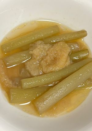 つわ（ツワブキ）と油揚げの炒め煮-レシピのメイン写真