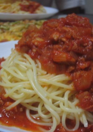 トマト嫌いな私が作るトマトパスタ♪-レシピのメイン写真