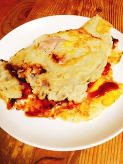 コストコのやきいかで大阪名物いか焼き-レシピのメイン写真