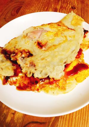 コストコのやきいかで大阪名物いか焼き-レシピのメイン写真