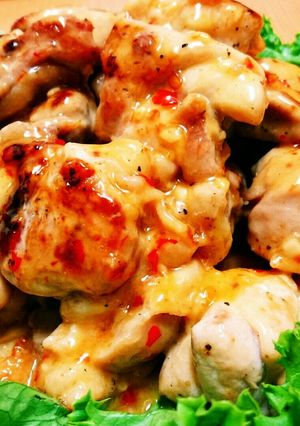 冷めても美味しい鶏肉のにんにくマヨチリ♪-レシピのメイン写真