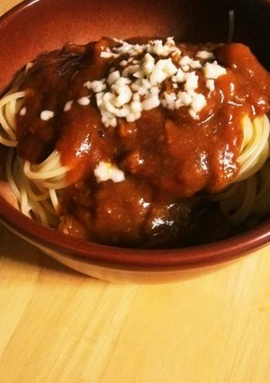 カレー リメイク ミートソース-レシピのメイン写真